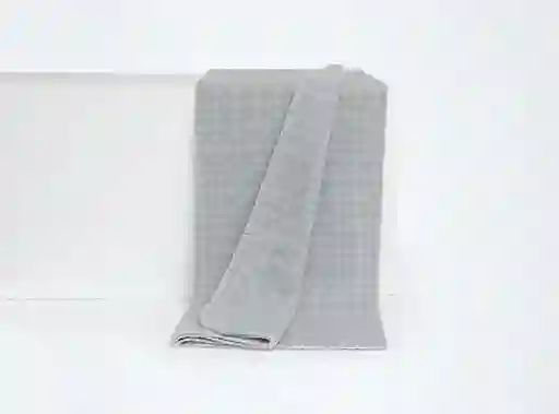 Manta Polar Rollito Estamp Geo Gris
