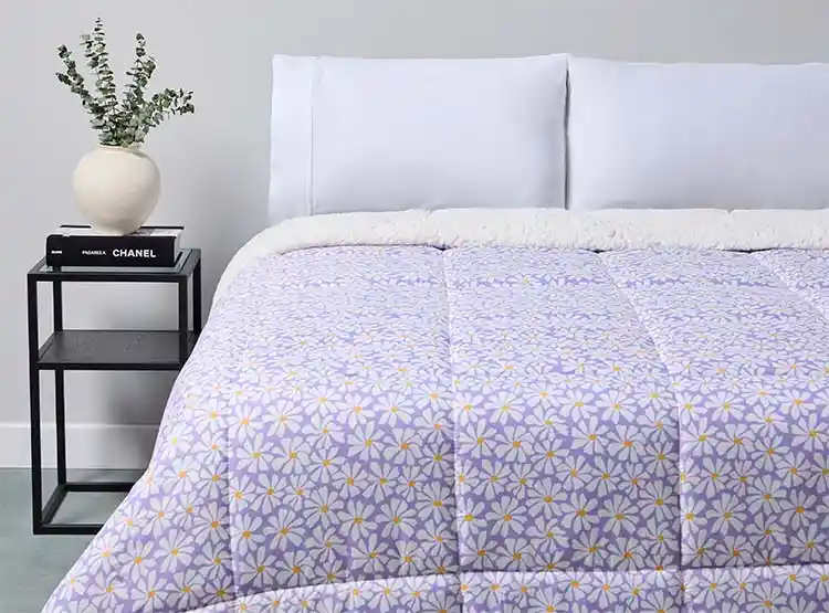 Plumon Promo Sherpa 2pl Daisy Lila