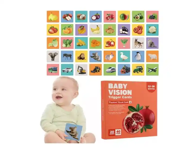 Tarjetas Educativas Estimulación Visual 12-36 Meses
