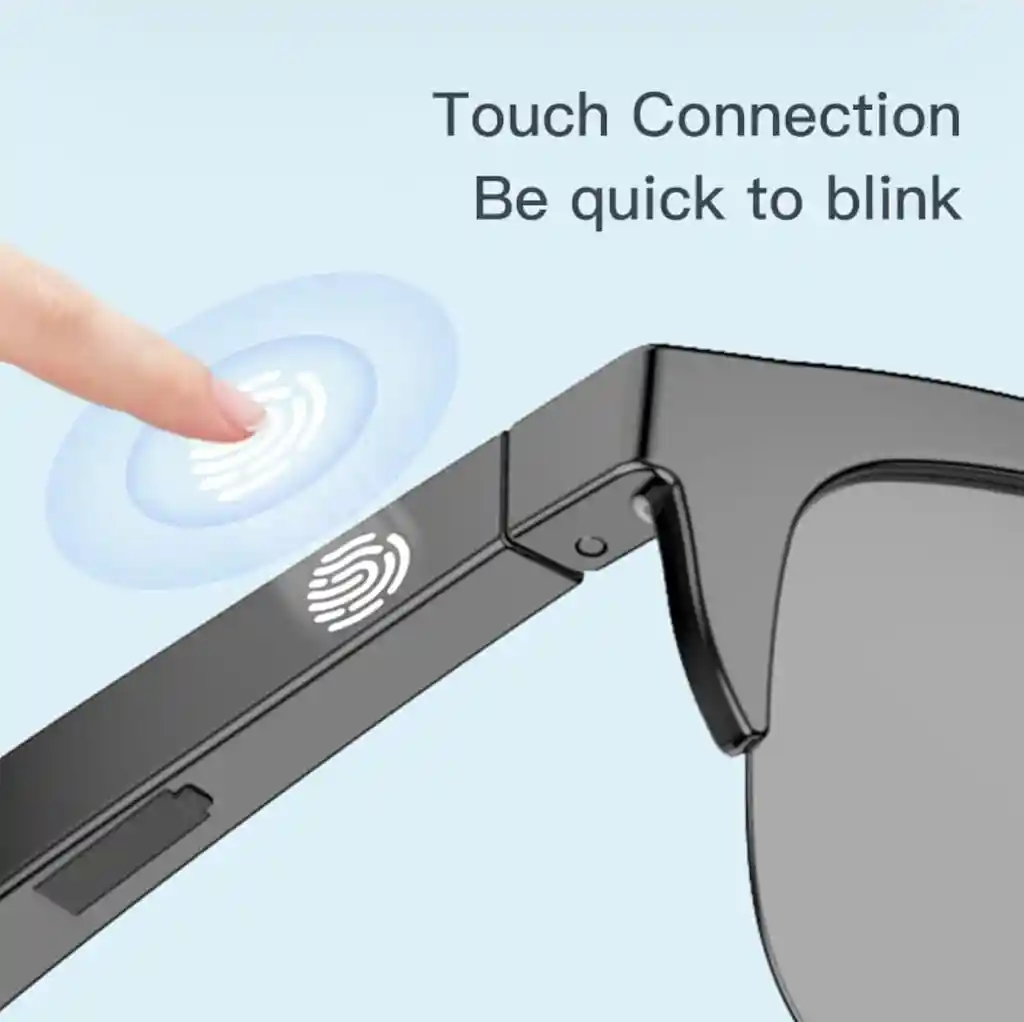Lentes De Sol Recargable Con Parlante Bluetooth