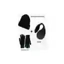 Set Invierno Gorro Beanie + Guantes De Lana + Orejera Polar