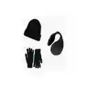 Set Invierno Gorro Beanie + Guantes De Lana + Orejera Polar