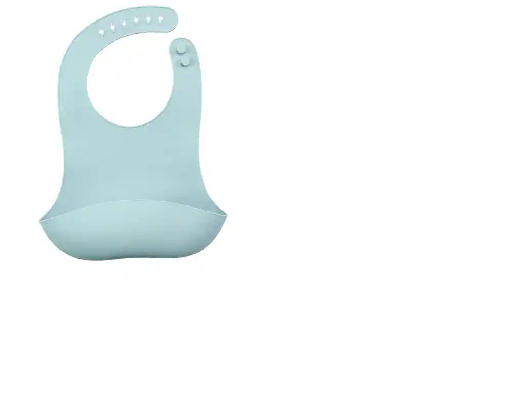 Babero De Silicona Verde Menta