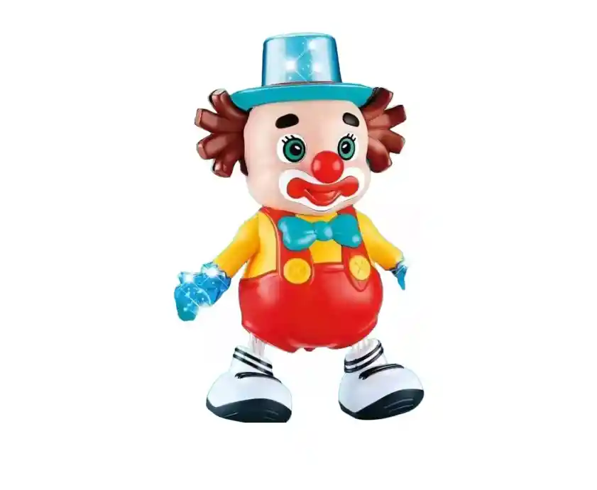 Robot Payaso Bailarín Juguete A Pila Juego Con Luz Y Sonido