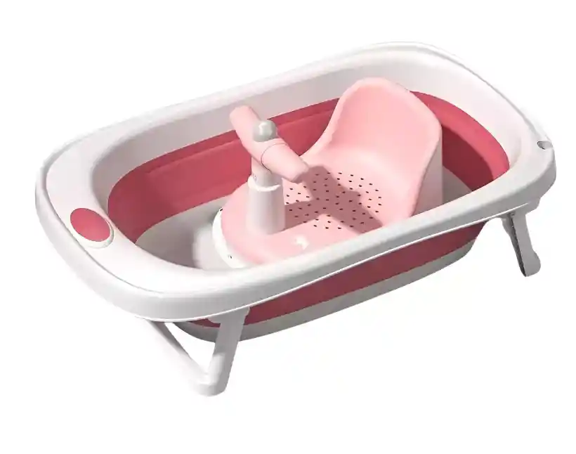 Silla De Ducha O Asiento De Baño Para Bebé Rosado