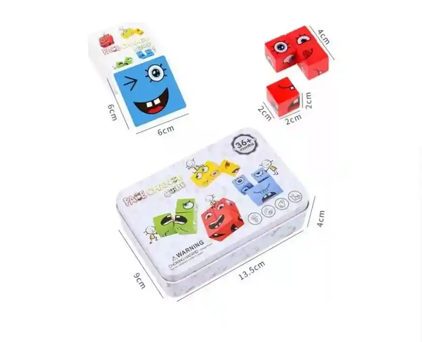 Juego Emoji Didáctico De Expresiones Y Emociones En Madera