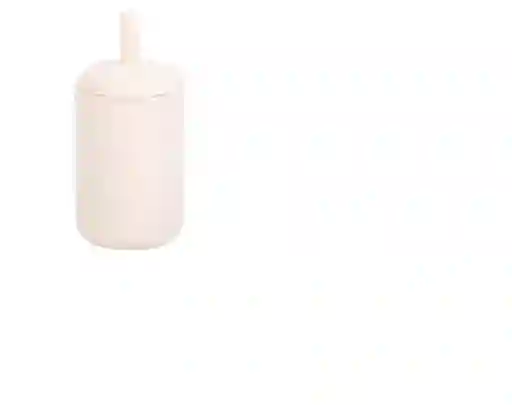 Vaso Con Bombilla Beige