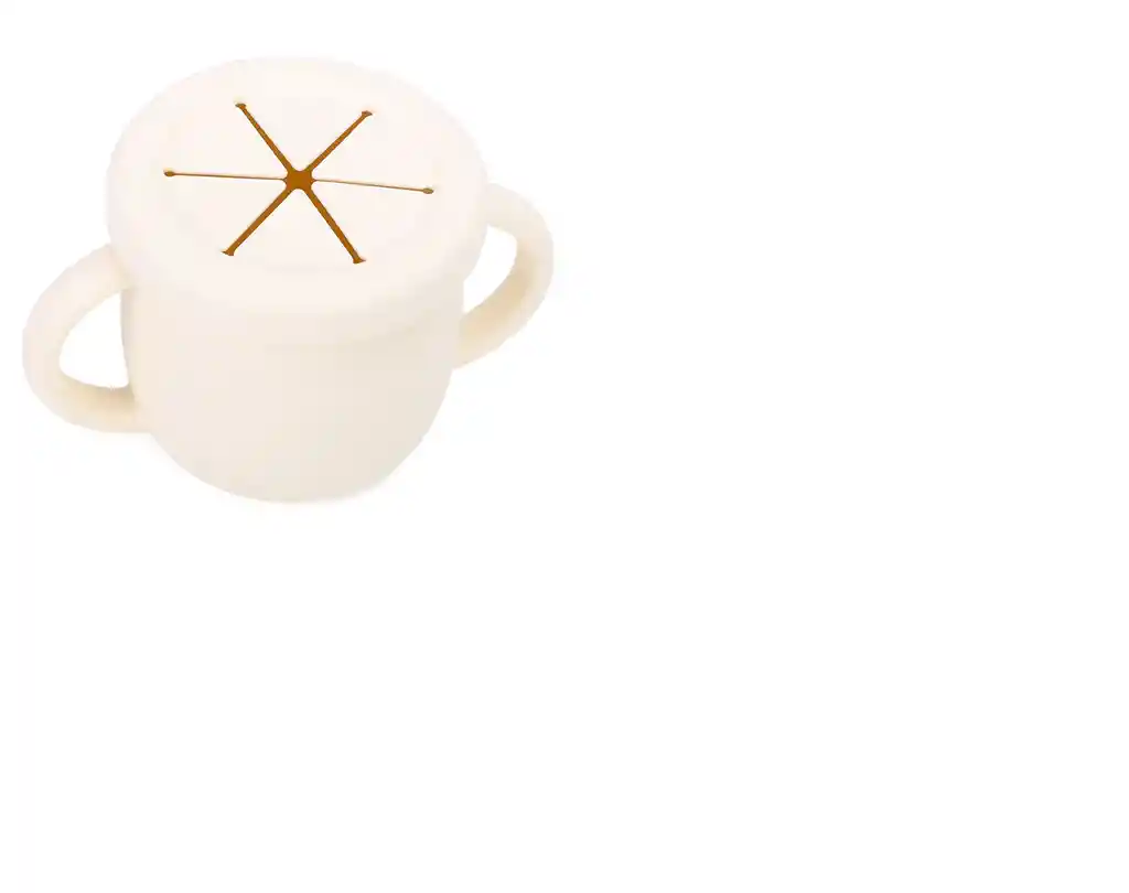 Vaso Snack De Silicona Beige