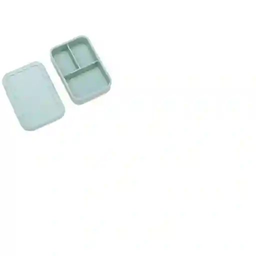 Bento Box De Silicona, Celeste