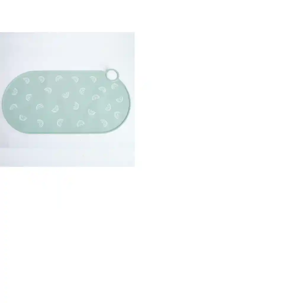 Individual Infantil De Silicona, Estampado De Arcoiris