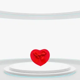 Caja En Forma De Corazón Rojo (9x10.5x5.5) - Regalos Chic