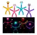 4 Piezas De Ventosa Telescópica, Juguete De Jirafa Con Luz