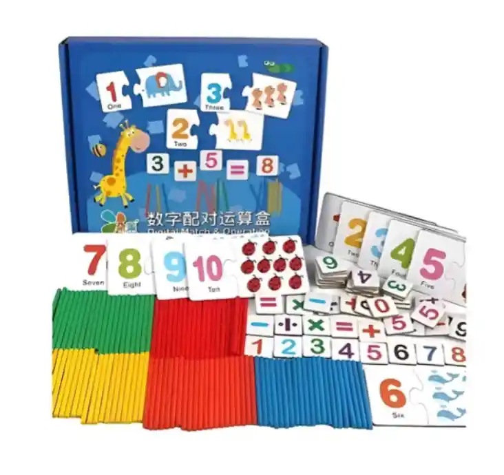 Juego De Madera Sumar Y Restar Didáctico Aprender Matemática