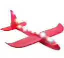 Juguete Avion Planeador Plumavit Anime Con Luces Led
