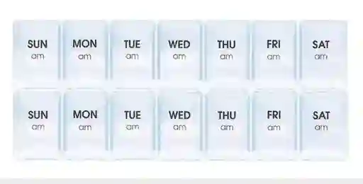 Pastillero Doble Pastillero Compartimiento