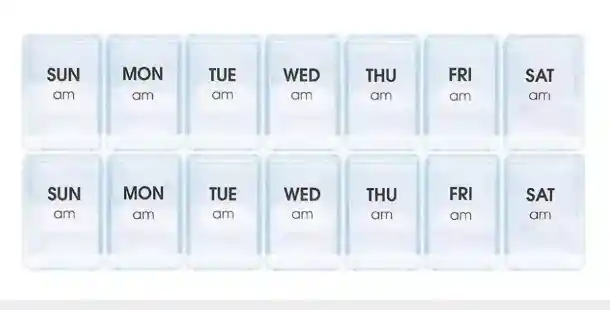 Pastillero Doble Pastillero Compartimiento