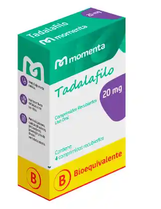 Tadalafilo Com 20 Mg X 4