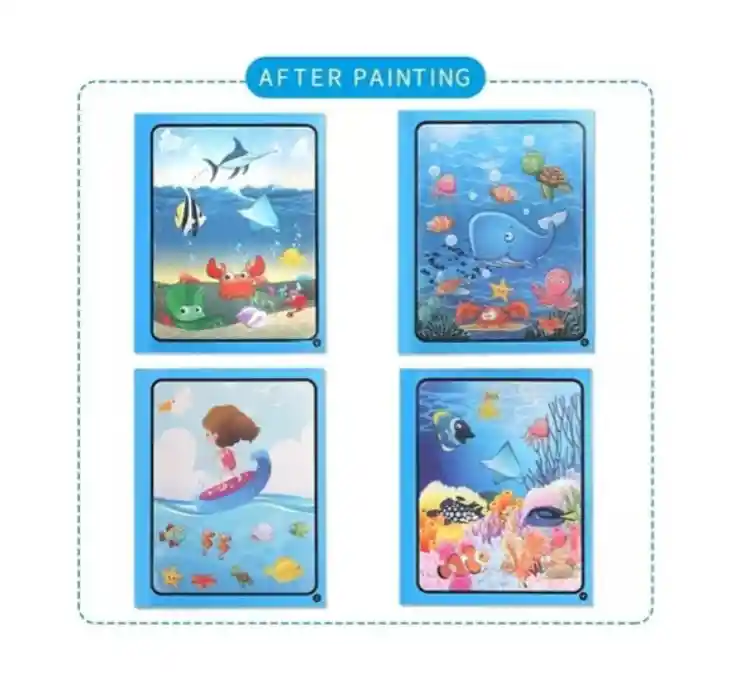 Libro Mágico Reutilizable Para Pintar Con Agua / Water Book