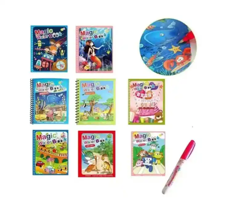 Libro Mágico Reutilizable Para Pintar Con Agua / Water Book