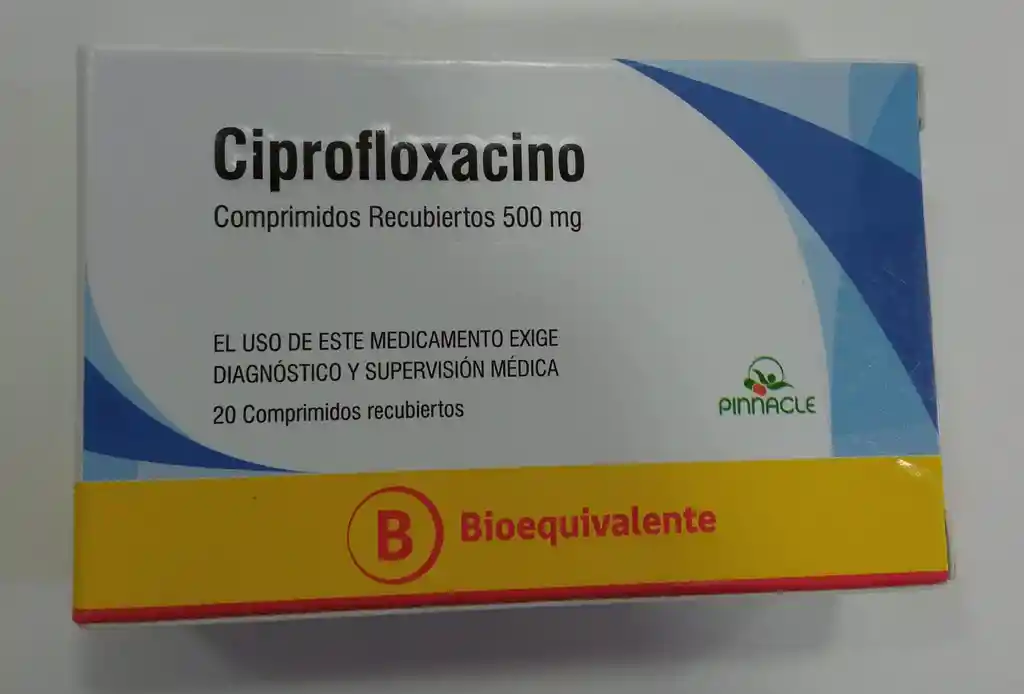 Ciprofloxacino (b) 500 Mg X 20 Comprimidos Recubiertos