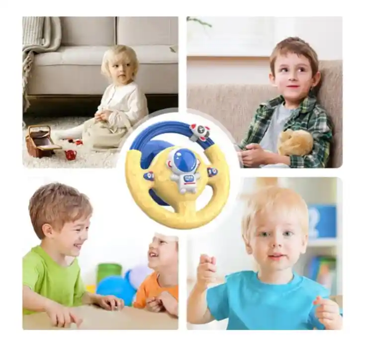 Manubrio Con Luz Y Sonido Juguete Volante Musical