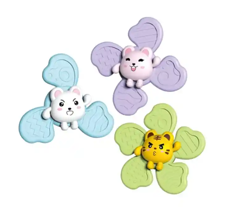 Juguetes Sensorial Giratorios Spinner Con Ventosa Para Bebé