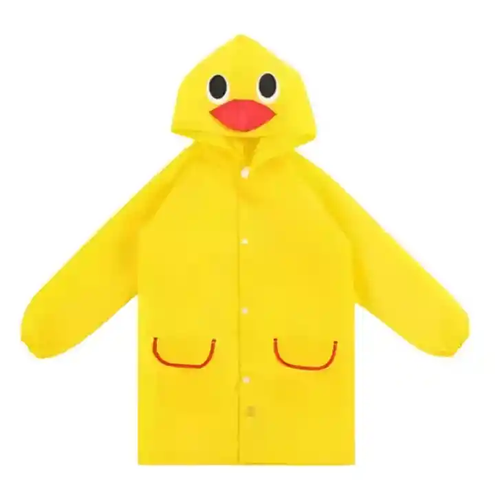 Capa Impermeable Amarillo Poncho Infantil