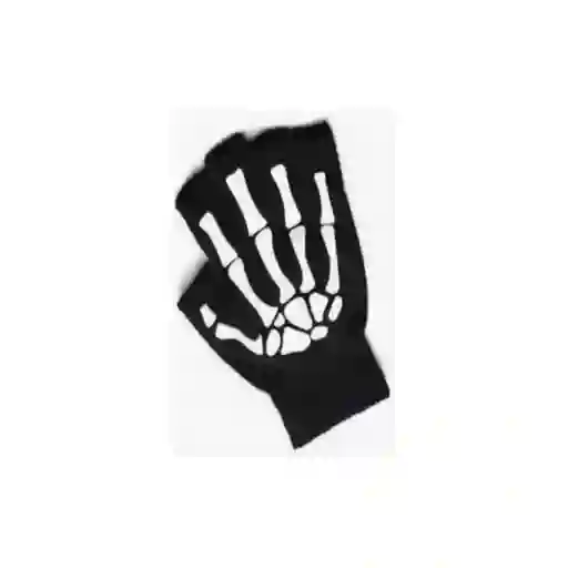 Guantes Manga Calavera Hombre Mujer Sin Dedos Bicicleta Moto