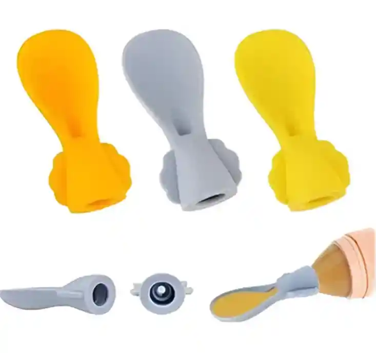 Cuchara Silicona De Bolsas Comida Para Bebés