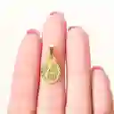 Colgante Medalla Sagrado Corazón 11mm Borde Ovalado Enchapado Oro 18k