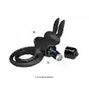 Anillo Conejito Vibrador Doble Negro