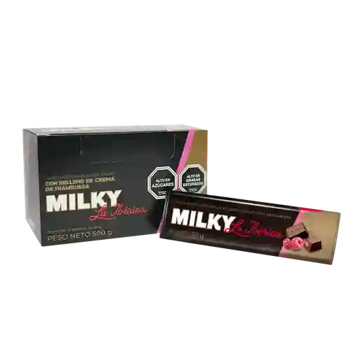 Barra Milky Frambuesa X 50g X 10 Pzs