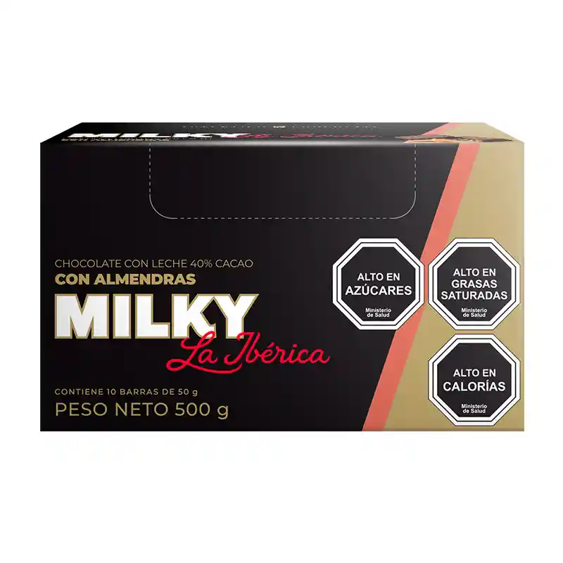 Barra Milky Con Almendra X 50g X 10 Pzs