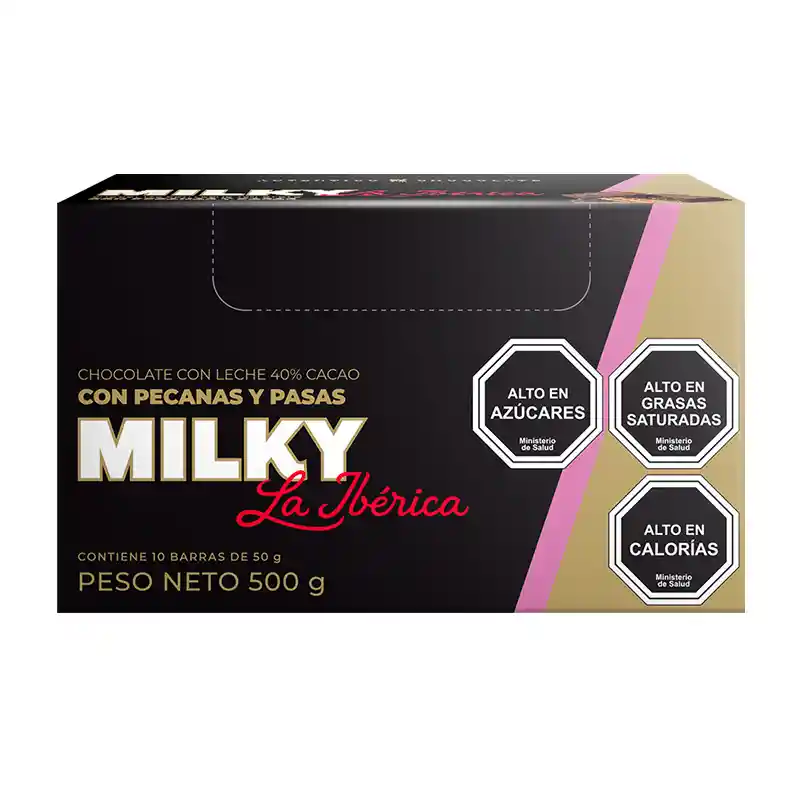 Barra Milky Pecanas Y Pasas X 50g X 10pzs