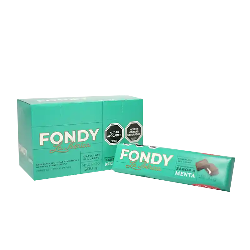 Fondy Menta X 50 G X 10 Pzs