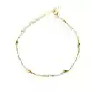 Pulsera 5 Melón Enchapado Oro 18 K