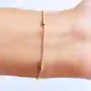 Pulsera 5 Melón Enchapado Oro 18 K