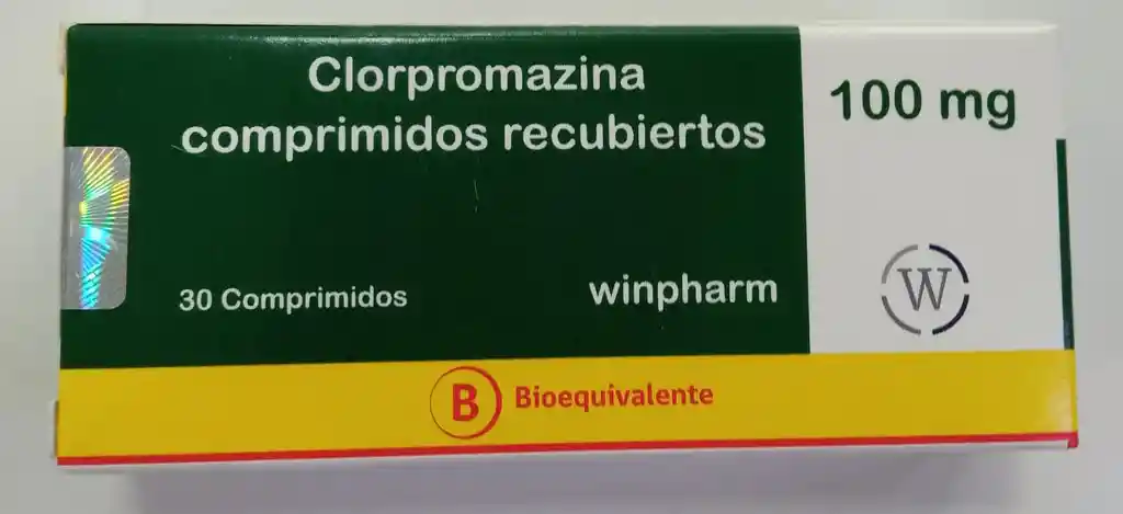 Clorpromazina 100 Mg X 30 Comprimidos