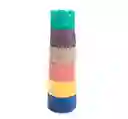 Torre Apilable De Goma Bebe Encastre Letras X6