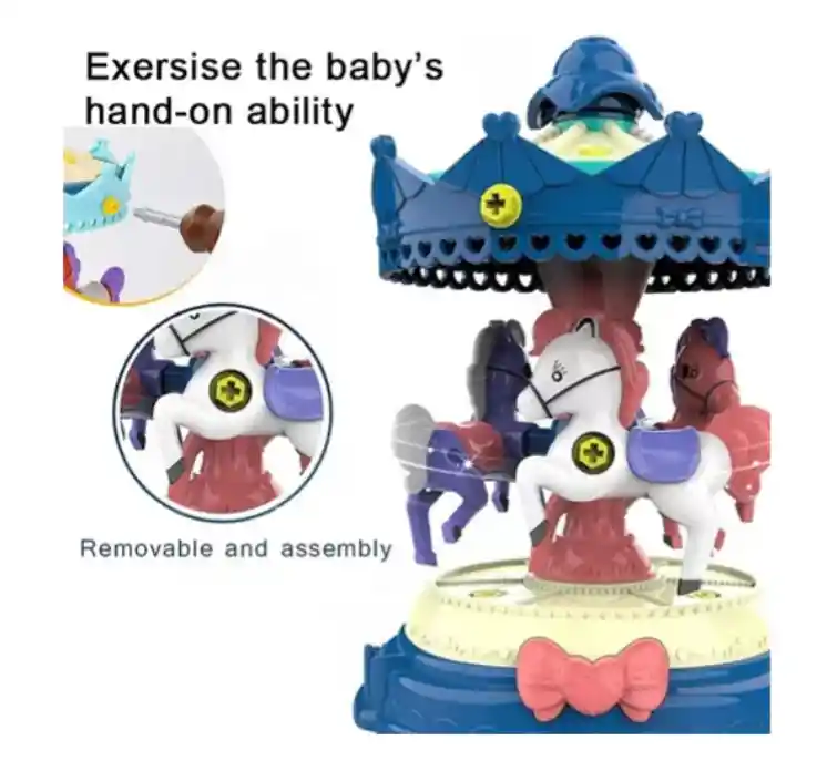 Juego Sensorial Interactivo Carrusel Armable