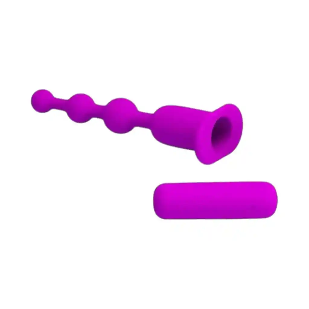 Vara Anal Con Vibración Recargable Hermosa