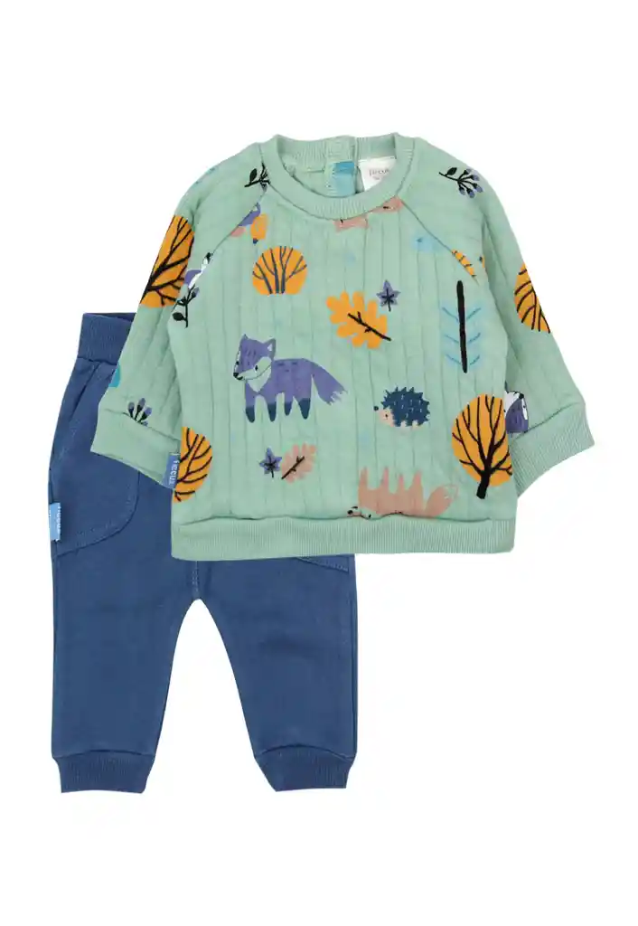 Buzo Newborn Niño Algodón Autumn 112 Verde Claro 1 Mes