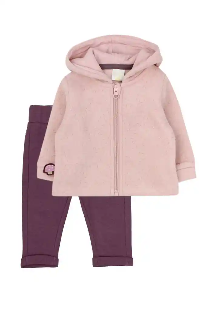 Buzo Newborn Niña Fungi 130 Rosado Claro 1 Mes