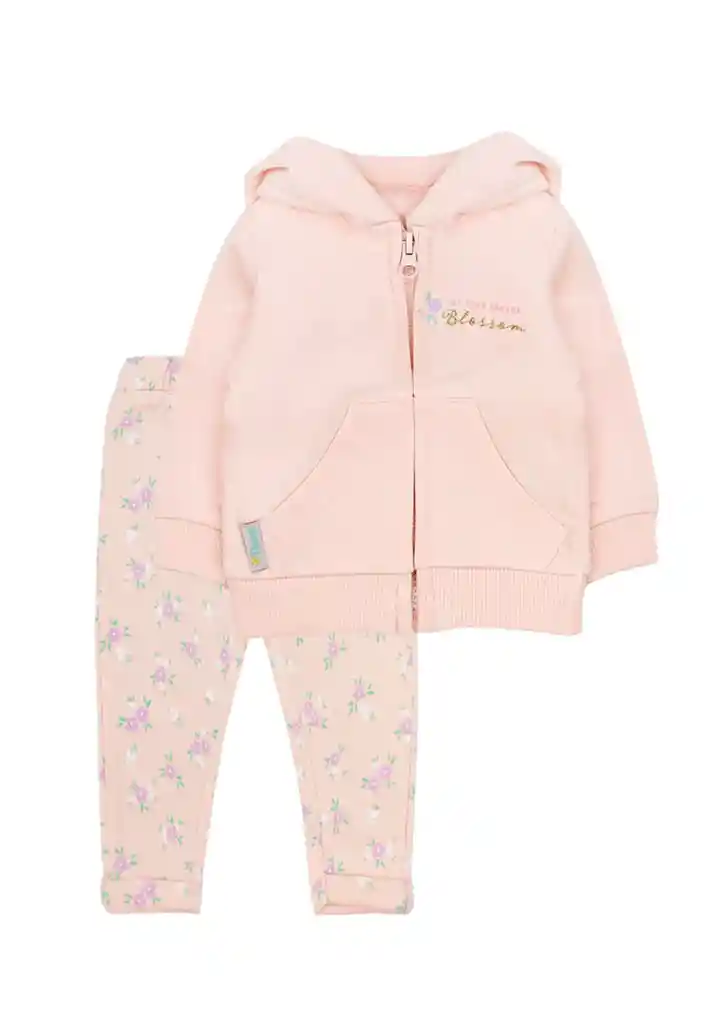 Buzo Newborn Niña Garden 129 Rosado 1 Mes