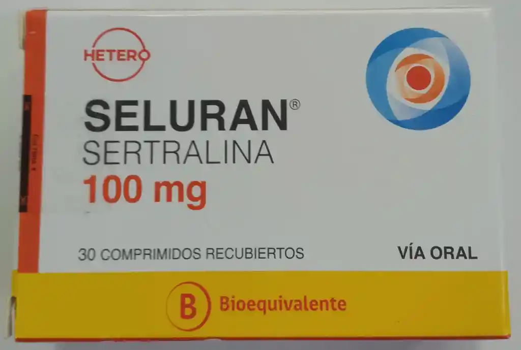 Serulan (sertralina) 100 Mg X 30 Comprimidos Recubiertos