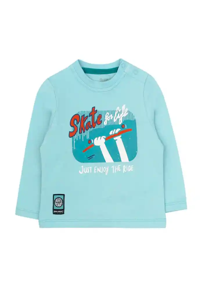 Polera Bebé Niño Move 144 Esmeralda Claro 3 A 6 Meses