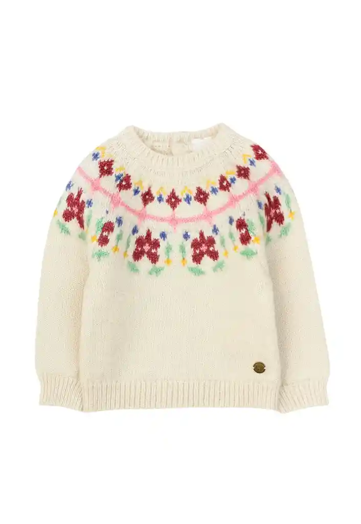 Sweater Bebé Niña Foresta 188 Crudo 3 A 6 Meses