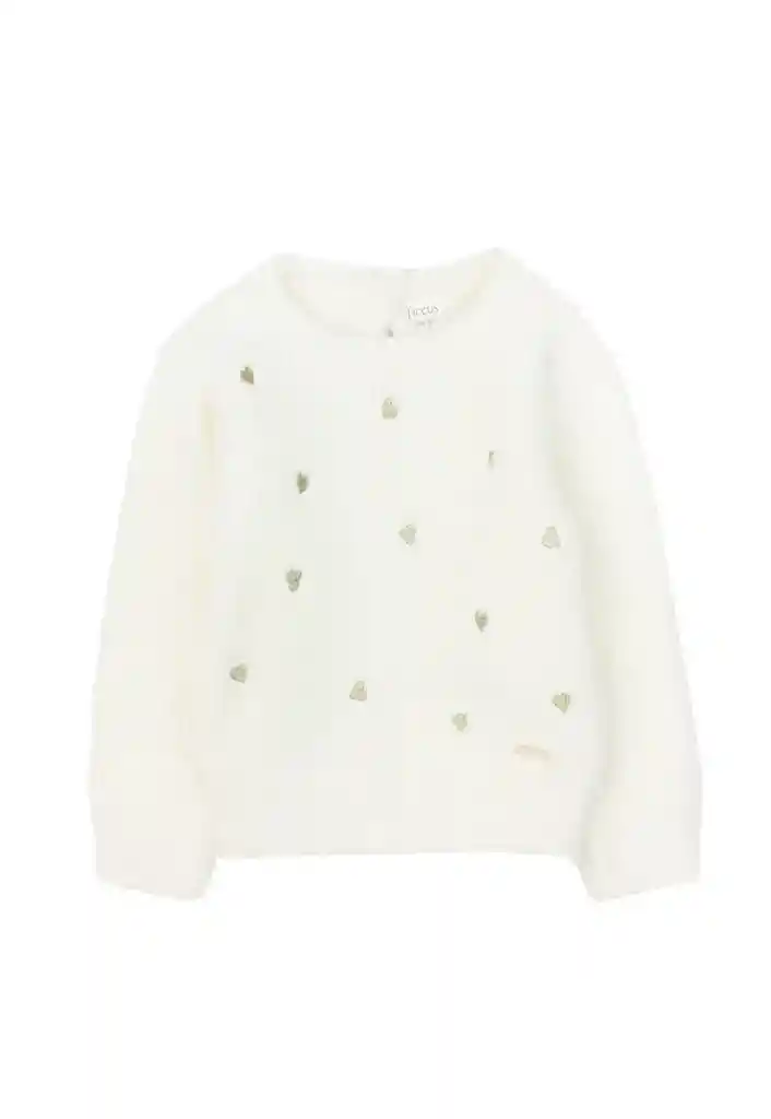 Sweater Bebé Niña Academy 187 Crudo 6 A 12 Meses