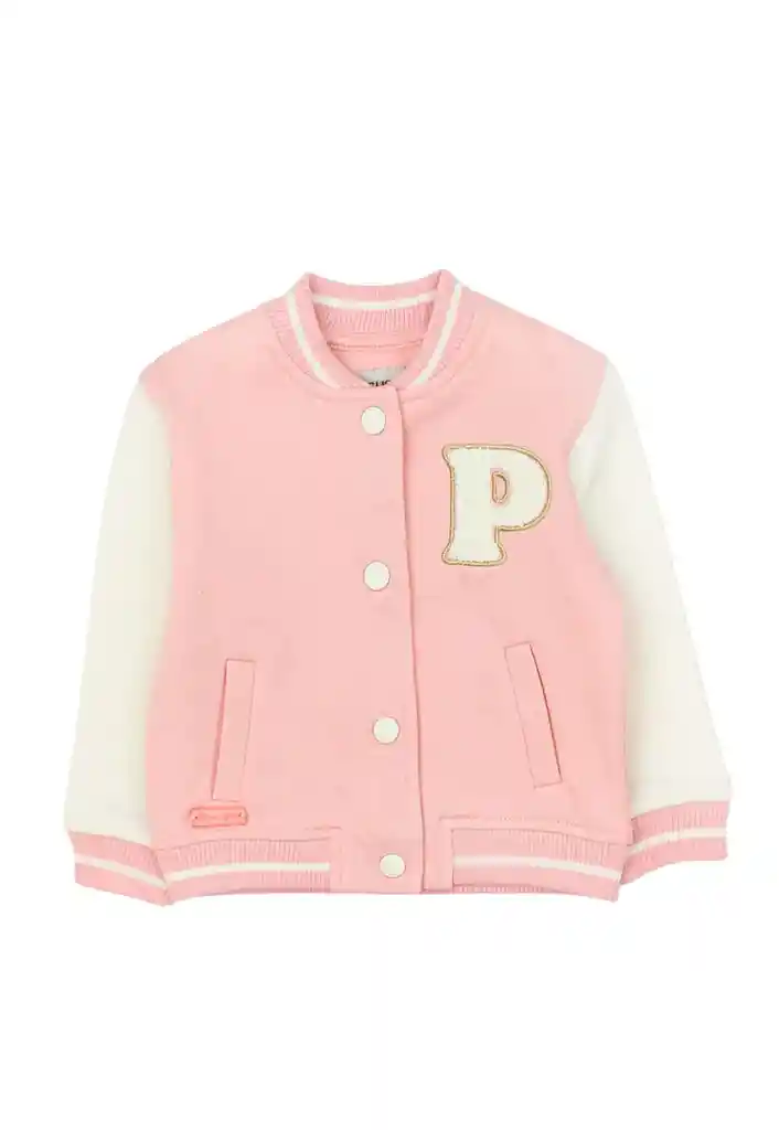 Casaca Bebé Niña Bomber Academy 213 Coral 12 A 18 Meses