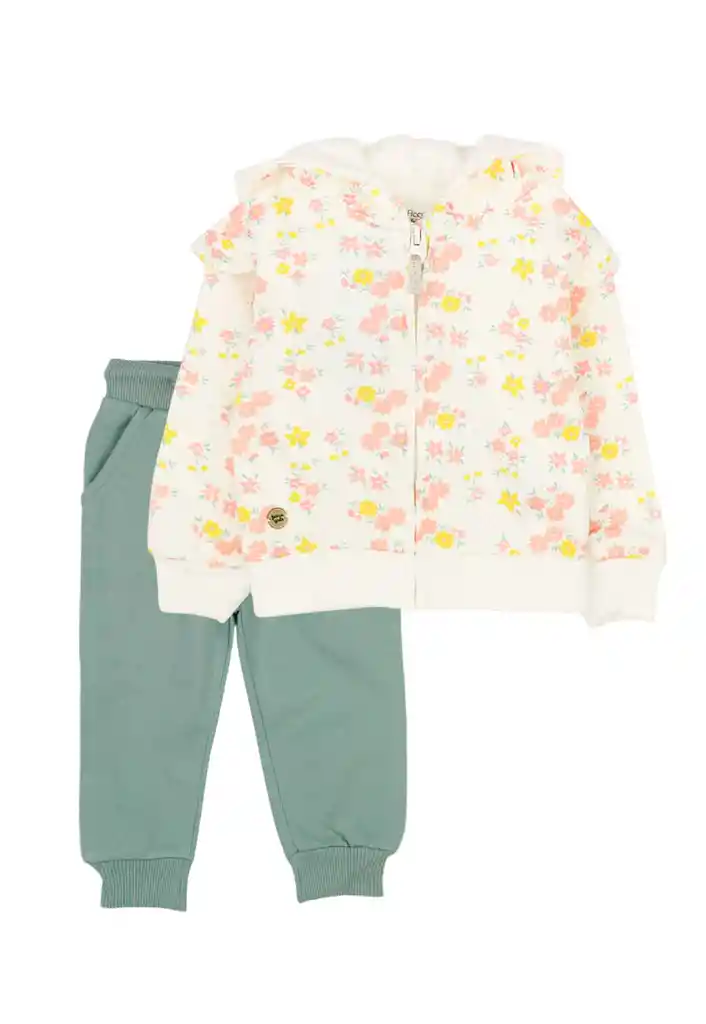 Buzo Bebé Niña Foresta 209 Crudo 6 A 12 Meses